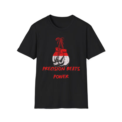 Precision Beats Power t-shirt